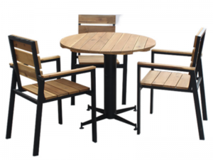 Bàn ghế gỗ cafe 14 – BGG14