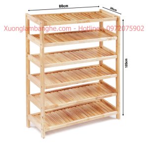 Kích thước kệ để giày dép