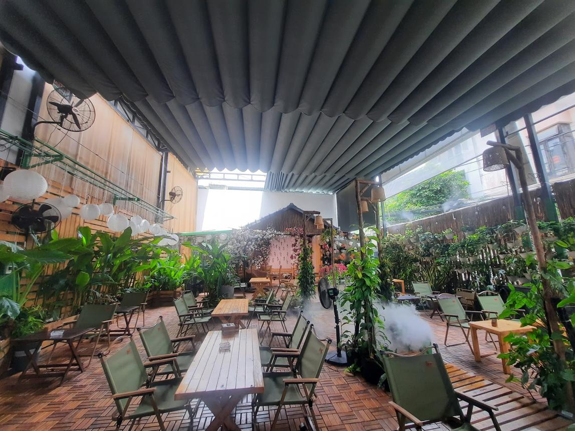 Giá bạt kéo quán cafe DHP  