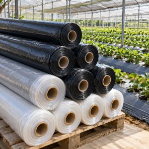 Màng phủ nông nghiệp giá sỉ được kiểm tra quy cách cuộn trước khi giao