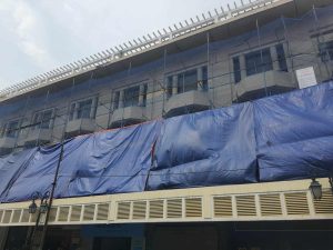 Bạt xây dựng che vật liệu tại công trường