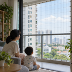 Lưới bảo vệ ban công: Chọn vật liệu, mắt lưới và cách lắp an toàn