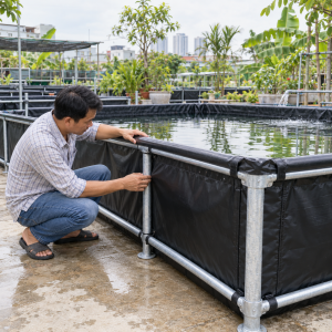 Mua bể bạt nuôi cá TPHCM cần đo khu vực lắp đặt